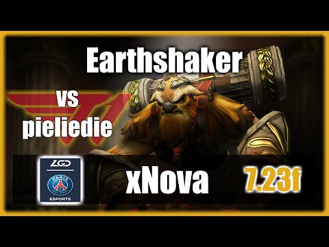 xNova - Earthshaker SUPPORT | vs T1.pieliedie play Zeus | Roaming | Wipe | 7.23f