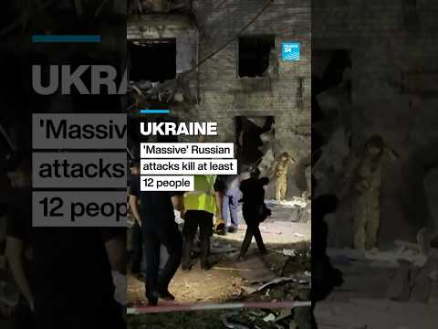 'Massive' Russian missile, drone attacks on Kyiv