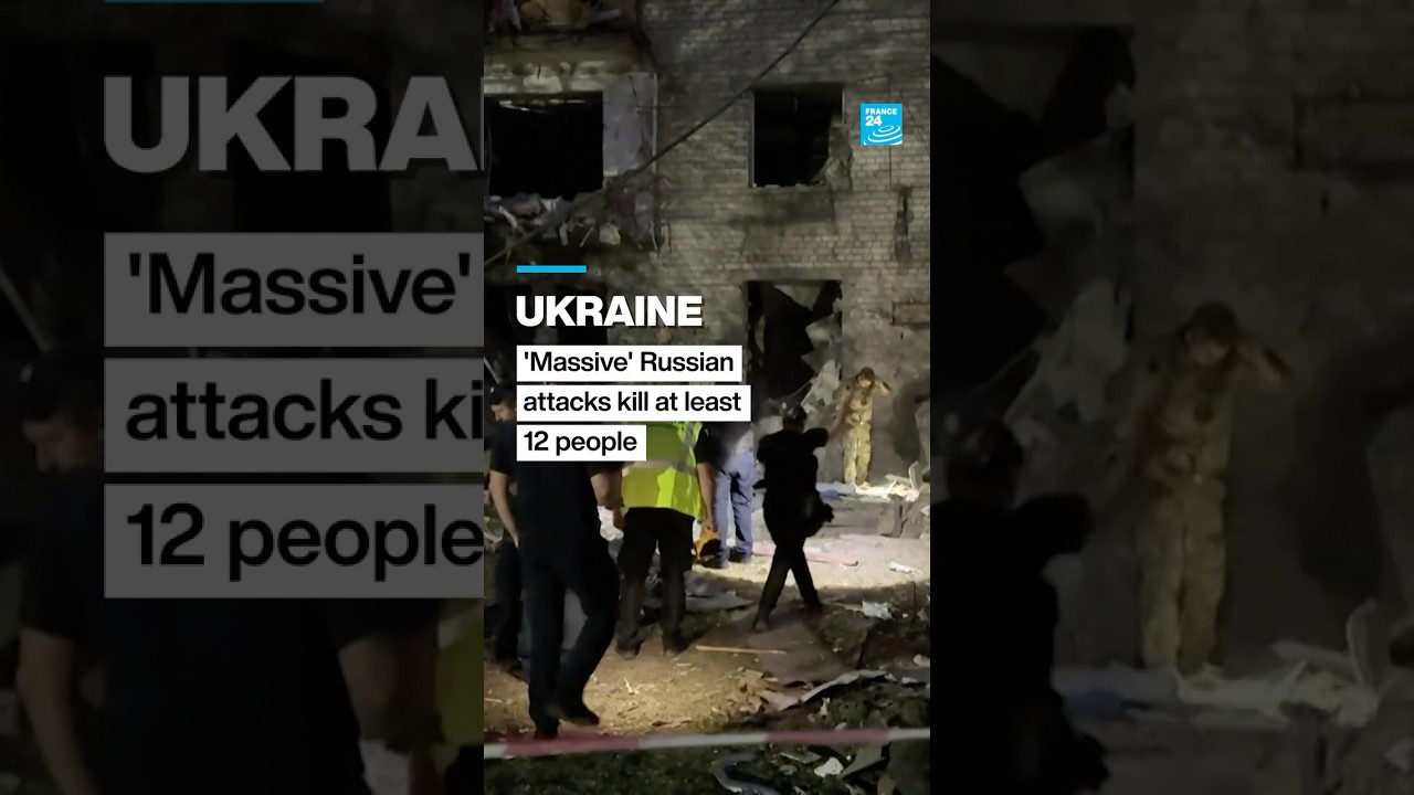 'Massive' Russian missile, drone attacks on Kyiv • FRANCE 24 English
