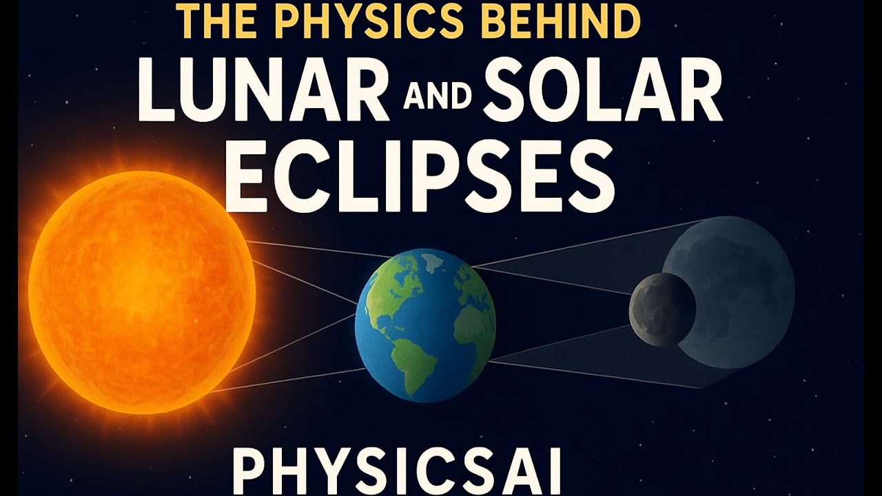 The Science Behind Solar & Lunar Eclipses Explained Simply 🌑☀️ | PhysicsAI