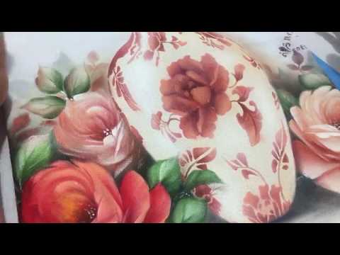 Vaso com stencil Litoarte -ST 347