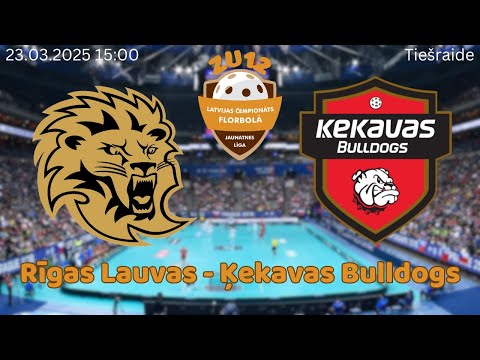 Florbols zēni U12. Rīgas Lauvas -  Ķekavas Bulldogs. Rīgā, 23.03.2025.