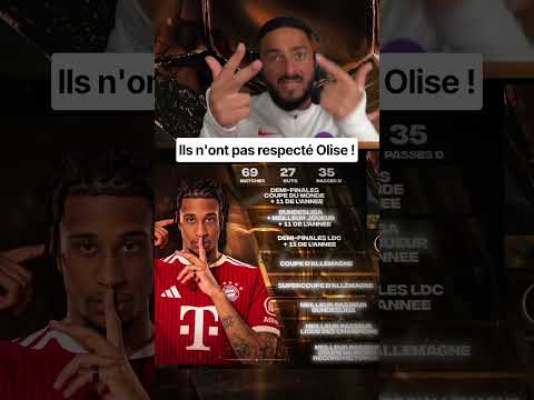 Olise ne s'est pas fait respecté ! #olise #bo #ballondor #9