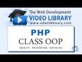 PHP Tutorial OOP Class Properties And Methods Object Oriented Programming