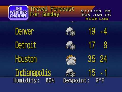 weatherstar 4000 simulator v4 - snowstorm of the decade hits nyc, 1-25-26
