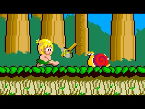 Wonder Boy (Arcade, 1986) – Full Game Session 🐌🏝️🛹