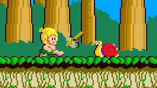 Wonder Boy (Arcade, 1986) – Full Game Session 🐌🏝️🛹