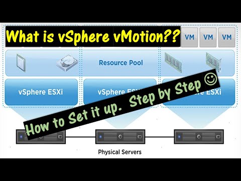 What is vSphere vMotion \\ Step by Step how to set it up..