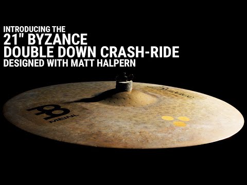 Meinl B21DDCR 21" Byzance Dark Matt Halpern Signature Double-Down Crash/Ride Cymbal image 7