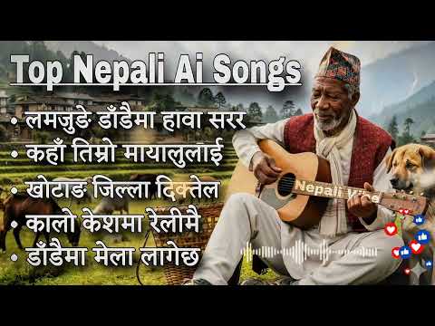 Lamjunge Dadaima Hawa Sarara || Top 5 Ai songs Collection ❣️💐 || Nepali Music & Vibe