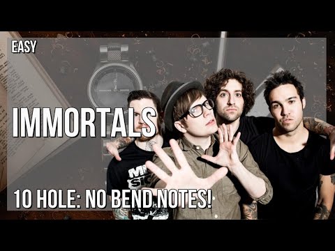 How to play Immortals by Fall Out Boy on Diatonic Harmonica 10 Holes (Tutorial)