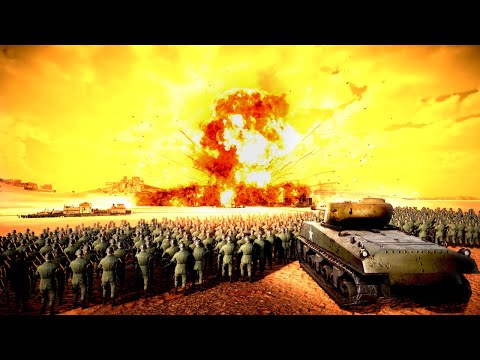 1 Million Zombies vs NUKE Sherman's ARMY - Ultimate Epic Battle Simulator 2 UEBS 2 (4K)