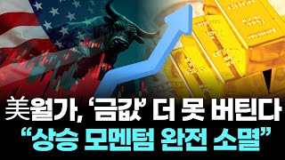 美월가, ‘금값’ 더 못 버틴다… “상승 모멘텀 완전 소멸”