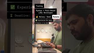Turing : Python + Full Stack JS Developer : Remote #jobs #jobvacancy #jobinterview #jobupdate