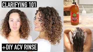 Clarifying Curly Hair: How to Clarify & Remove BuildUp + ACV Rinse