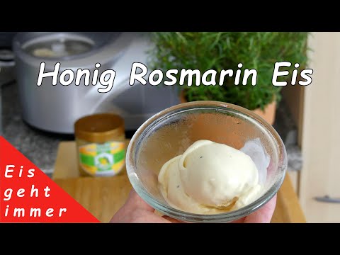 Honey Rosemary Ice Cream - The perfect ice cream in winter