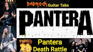 Death Rattle - Pantera - Guitar + Bass TABS Lesson