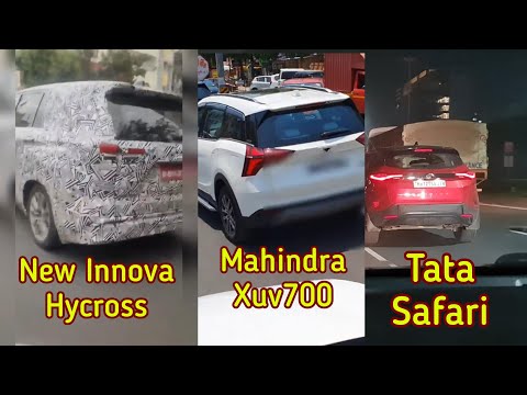 New Innova Hycross vs Xuv700 vs Harrier vs Safari! which SUV you would pick ?🫠 side by side look!