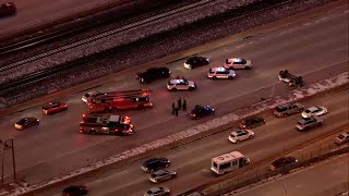 LIVE: Rollover crash disrupting traffic on northbound Dan Ryan
