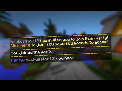 enemy team parties me... (and then hackusates me) | hypixel bedwars