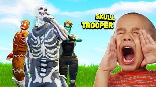 How Kids REACT to RARE SKINS (Fortnite Battle Royale)
