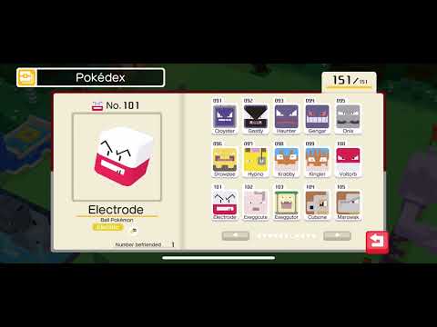 PokeDex Update! 151/151 Plus Cries of Each Pokemon! | Pokemon Quest