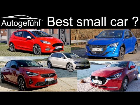 Peugeot 208 vs VW Polo vs Ford Fiesta vs Mazda2 vs Opel Corsa COMPARISON REVIEW best small hatch