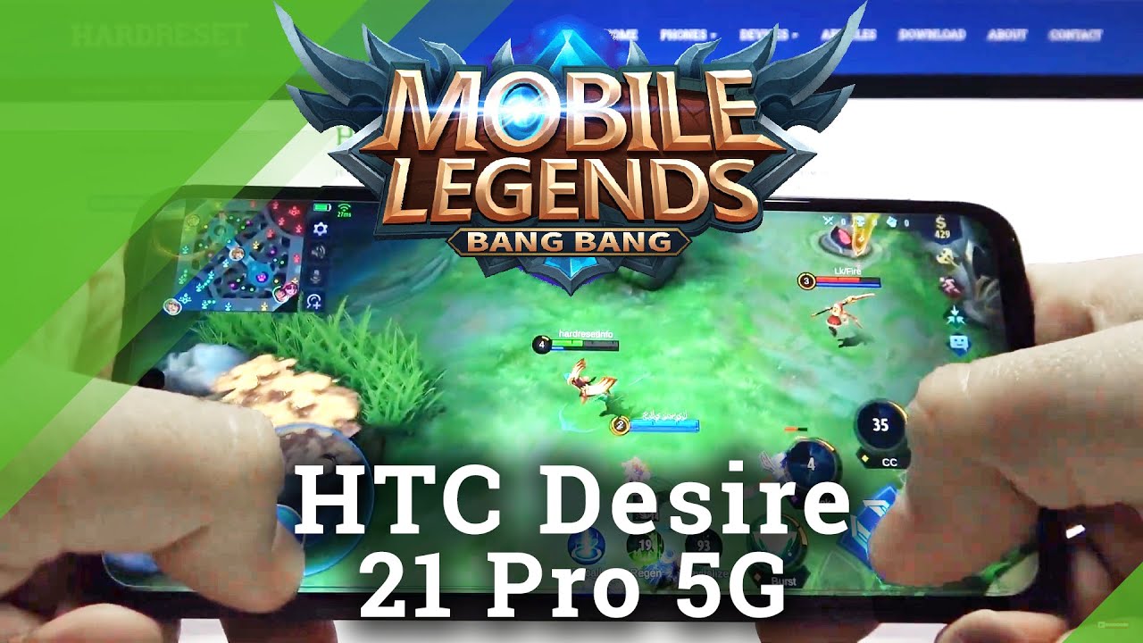 How Mobile Legends Works on HTC Desire 21 Pro 5G – Best MOBA Game Test