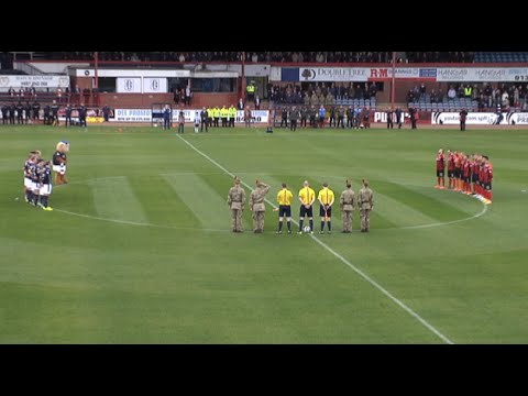 Minute's Silence held before Dundee v St. Johnstone match