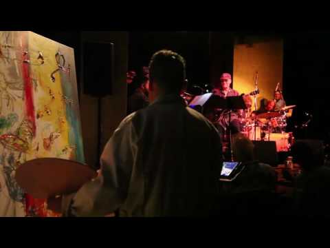 Jeremy Sutton Live painting with Tommy Igoe at Yoshi’s, Oakland