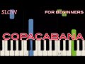 COPACABANA [ HD ] - BARRY MANILOW | EASY PIANO