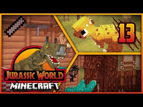 Minecraft Jurassic World - Episode 13 - NEW DINOSAUR & DIAMOND MAMMOTH TUSKS!