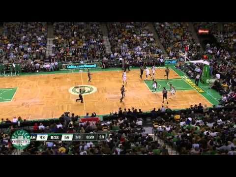 Rajon Rondo amazing pass to Brandon Bass vs.Utah Jazz 3/28/2012 [HD]