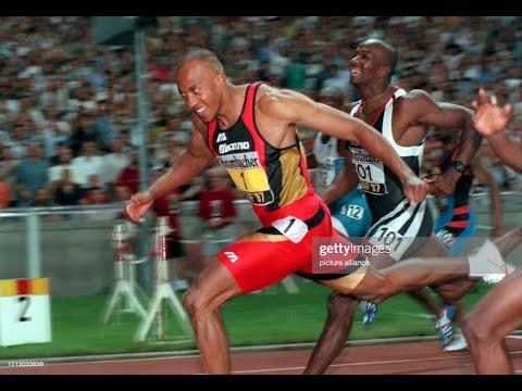 Frank Fredericks vs Mourice Greene vs Leroy Burrell 100m Zurich 97.