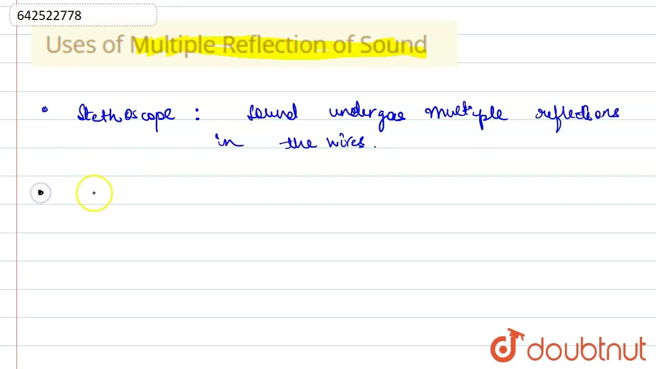 Uses of Multiple Reflection of Sound | 9 | EXAM REVISION SERIES | PHYSICS | XII BOARD PREVIOUS Y...