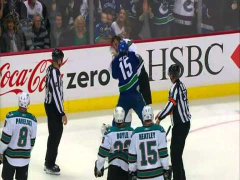 NHL Fight Tanner Glass vs Douglas Murray 2010.09.28