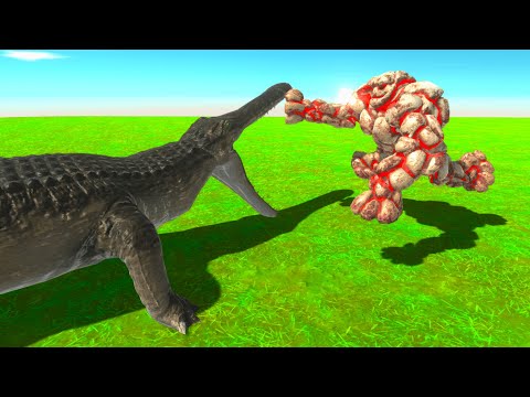 GIANT MACHIMOSAURUS REX VS INFERNALS - Animal Revolt Battle Simulator