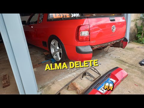 COMO TIRAR ALMA DO PARACHOQUE TRASEIRO DA SAVEIRO G5/G6 EM DIANTE