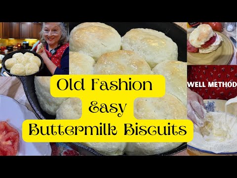 Easy Buttermilk Biscuits Well method