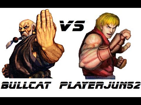 Bullcat [Gouken] vs Playerjun52 [Ken] SSF4 Japanese Online Ranked Matches - TRUE-HD