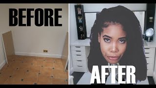 DIY Dainá | TRANSFORMING MY BASEMENT INTO MY BEAUTY/HAIR STUDIO | Ep .1