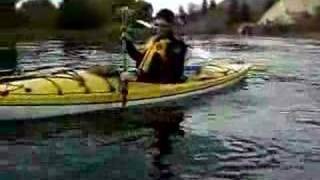 preview picture of video 'Eskimo roll with Delta 12.10 and OT Loon 120 kayaks'