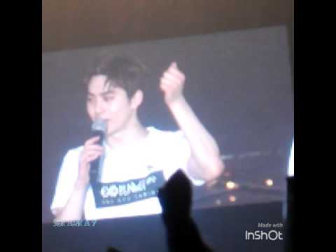 [FANCAM] ExoluxionINA baekhyun focus sing for you + Talk 160227