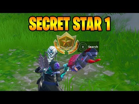 FORTNITE SEASON 10 WEEK 1 SECRET BATTLE STAR  LOCATION  ( SEASON X )