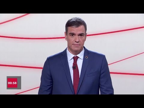 Minuto de oro de Sánchez: "Para que gane la verdad y pierda la mentira"