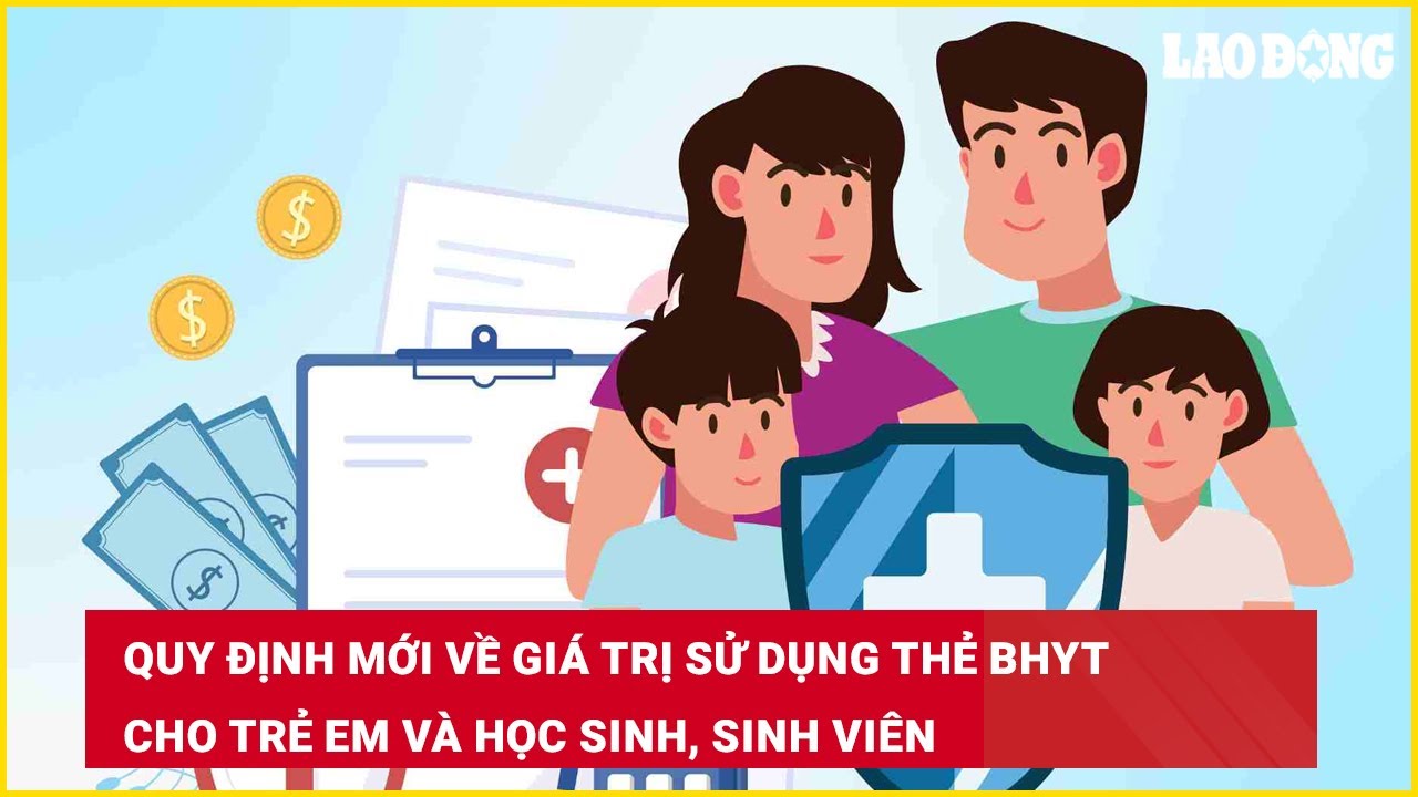 Quy định mới về giá trị sử dụng thẻ BHYT cho trẻ em và học sinh, sinh viên