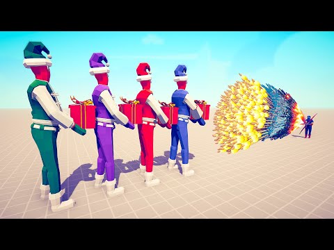 PRESENT ELF COLOR PACK vs EVERY GOD - Totally Accurate Battle Simulator TABS
