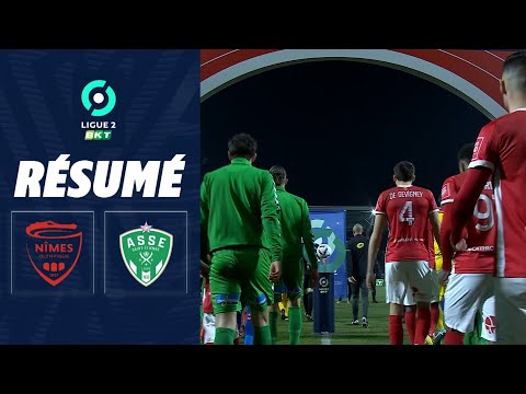 NIMES OLYMPIQUE - AS SAINT-ETIENNE (1 - 2) - Résumé - (NIMES - ASSE) / 2022-2023