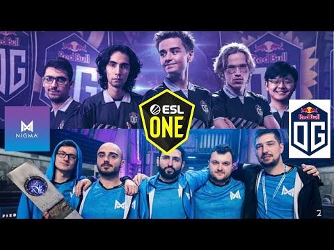 Nigma VS OG - ESL One Los Angeles 2020 (BOS3) (LIVE) (Europe)