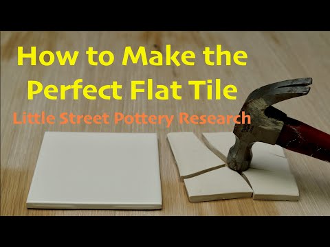 How to Make a Perfect Flat Tile for Pottery - No Wrinkles, No Cracking, No Kidding!